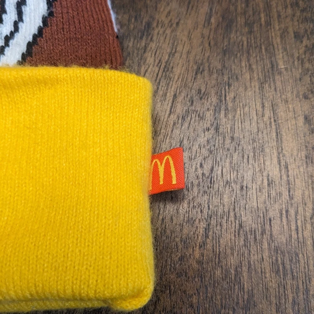 McDonald’s Birdie the Early Bird Knit Beanie Hat Brown Yellow Crew Exclusive